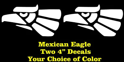 2 Pack Mexican Eagle Graphic Vinyl Decal Car Truck Window Laptop Tablet Tumbler • $4.24