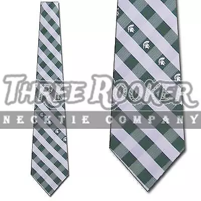 Michigan State Spartan Tie Spartan Neckties Mens Licensed Football Neck Ties NWT • $25