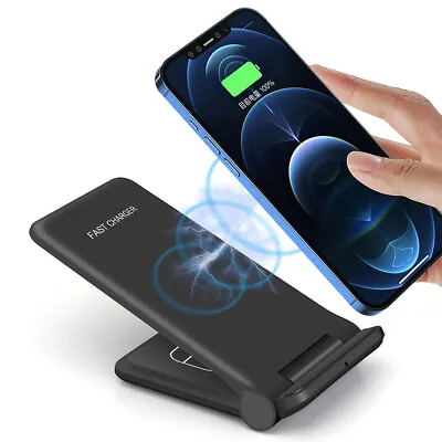 25W  Wireless Charger Charging Stand Foldable For Samsung S10 S20 IPhone 12 XS • $16.99