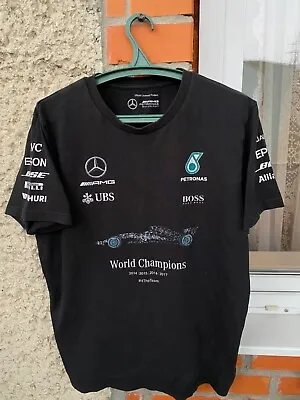 Mercedes Amg Petronas F1 Team The Triple World Championship 2016 T Shirt Xl • $20
