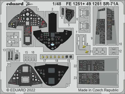 £15.81 • Buy Eduard 1/48 Lockheed SR-71A Blackbird Detail Set For Revell Kits