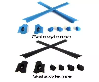 Earsock & Nose Pad Rubber Kits For Oakley Flak Jacket Sunglasses Black&Blue • $10.78