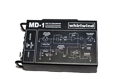 Whirlwind MD-1 Portable Headphone Preamp Line Driver Monitor • $329.95