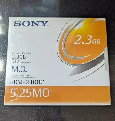 Sony EDM-2300C 2.3GB 512 B/S Magneto Optical Disk New Sealed • $100