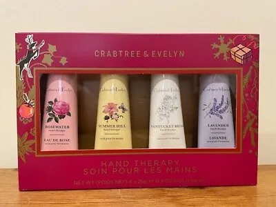 CRABTREE & EVELYN Hand Therapy Cream Gift Set - 4 X 25g - NEW- Boxed Ideal Gift • £21.50