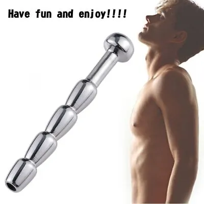 Urethral Stretching Penis Dilator Hollow Plug Stainless For Male Stimulate ZC • $9.79