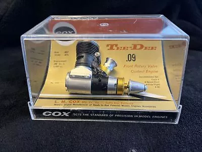 Vintage NOS 1975 Cox Thimble Drome .09 #210 Nitro Model Engine New Complete!! • $295.06