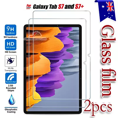 2X For Samsung Galaxy Tab S7 FE S7+ Plus 12.4  Tempered Glass Screen Protector • $15.95