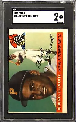 1955 Topps #164 Roberto Clemente Rookie RC SGC 2 • $1720