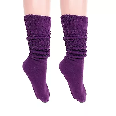 Slouch Socks Women And Men Extra Tall Heavy Socks 2 PAIRS Size 9-11 • $13.29