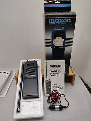 Vintage Maxon 27LP Handheld Band Tranceiver Radio 40-Channel 5W CB Walkie Talkie • $27.89