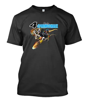 NWT Ricky Carmichael Black Gildan T-shirt Size S-5XL • $21