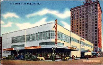 Vintage Postcard W.T. Grant Store Tampa FL Florida                          A-20 • $18.99