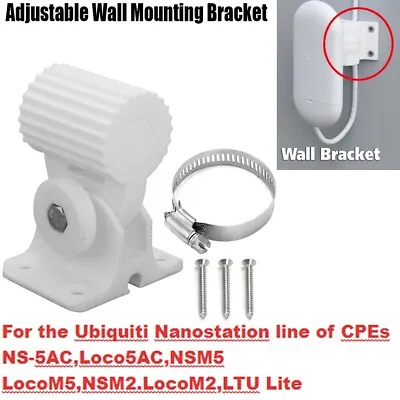 Wall Mount Bracket For Ubiquiti NanoStation Loco5AC NS-5AC LocoM5 M5 NSM5 • $19.99