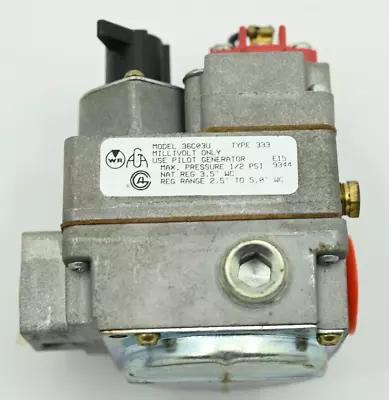 Robertshaw Millivolt GAS VALVE 7000 36C03U Type 333 White Rodgers • $189.99