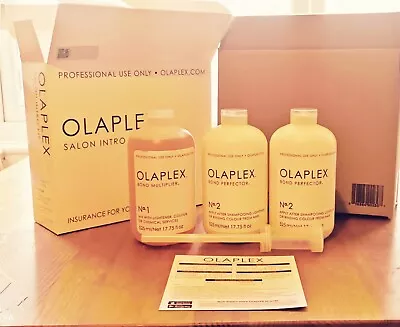 Olaplex Salon Intro Kit No 1 X 1 525ml And No 2 X 2 525ml (Boxed And Genuine) • £130