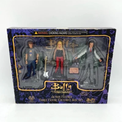 $100 • Buy Buffy The Vampire Slayer Giles OZ Cross Bible Toy Action Figures LE Box Set Rare