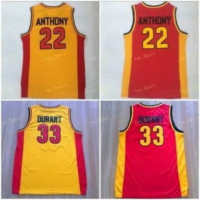 Oak Hill High School Jerseys Antony 22 Durant 33 Jersey Breathable All Stitched • $21.99