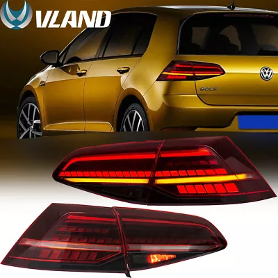 2X VLAND LED Taillights For Volkswagen VW Golf 7 MK7 MK7.5 GTE TSI FSI 2013-2020 • $169