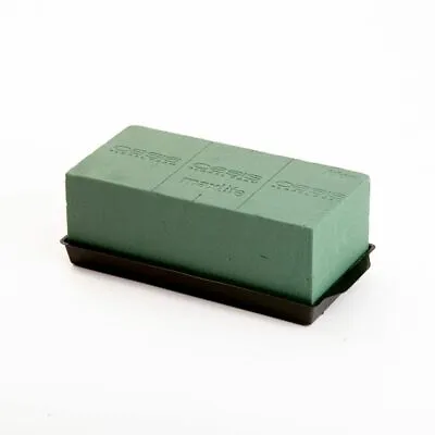 OASIS® Ideal Floral Foam Brick In Tray For Fresh Flowers - 25cm X 13cm X 9cm  • £8.35