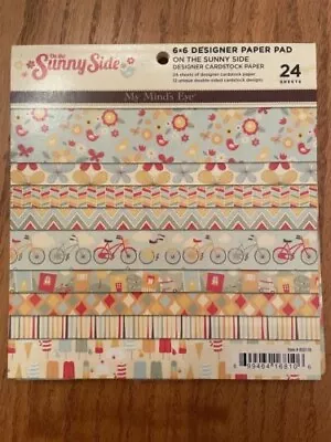 My MInd's Eye Sunny Side 6x6 Paper Pad 24 Sheets • $6.85