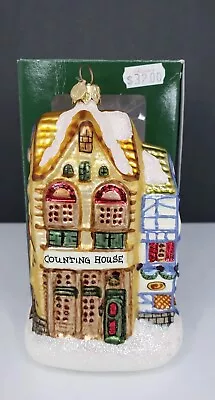 Department 56 COUNTING HOUSE & SILAS THIMBLETON BARRISTER 5.75  Glass Ornament • $29.99