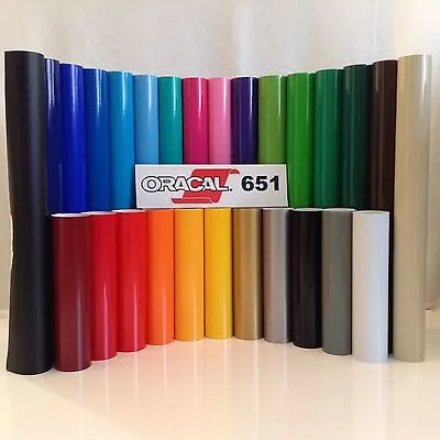 6 Roll - 24  X 10ft Oracal 651 Sign Cutting Vinyl Bundle - *27 Color Choices* • $95.90