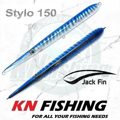 JACK FIN STYLO 150 Hard Lure Spinning Top Water Custom Hand Made Italy 150mm 15g • $37