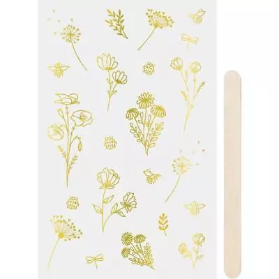 Heyda Rub-On Transfer Stickers 'Flowers' • £1.49