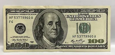 Series 2006 ~ US One Hundred Dollar Bill $100 Atlanta  HF 53779960 A • $130