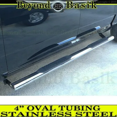 For 1999-2016 Ford F250-F550 Crew Cab 4  Oval Tubing Step Bar Running Boards • $162.99