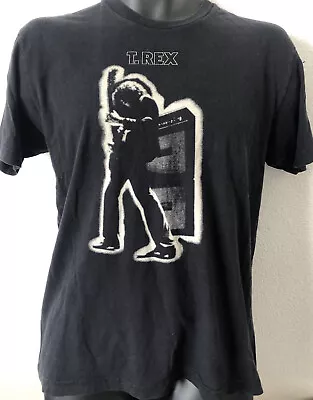 90’s T.REX English Rock Band Second Studio Album Electric Warrior Mens T-SHIRT M • $399.99