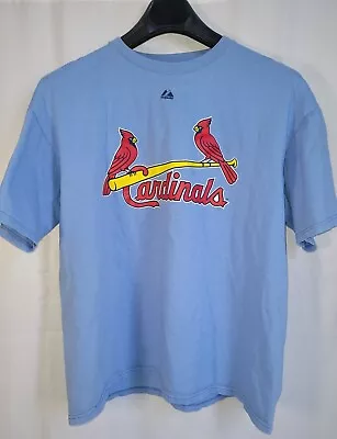 Matt Holliday #7 St Louis Cardinals Powder Blue Majestic Jersey Shirt Mens XL • $10