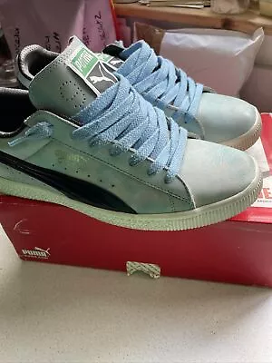 £40 • Buy Puma Clyde. Cloud L Pearl Blue -Black - White  Size Uk9  Used In Box 2005