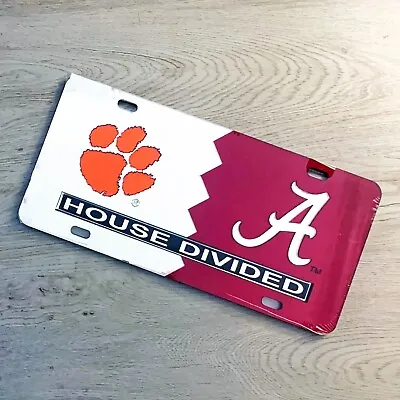 CLEMSON/ALABAMA HOUSE DIVIDED License Plate / Tag • $25.99