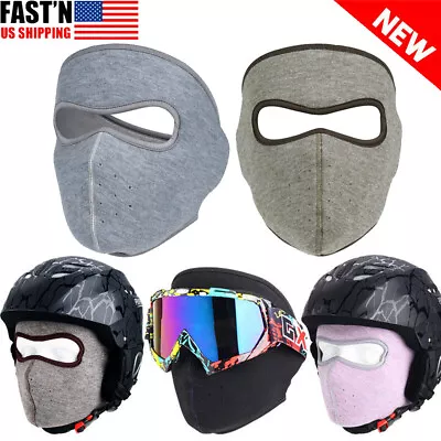 Windproof Fleece Winter Warm Ski Thermal Full Face Mask For Cold Weather Gear • $6.89