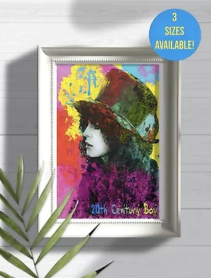 MARC BOLAN T.REX Poster Art Print A5 A4 A3 Original Design Bolan Memorabilia • £6.99