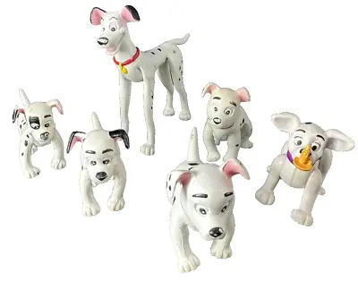 Vintage Disney 101 Dalmatians Figures Set Of 6 Dalmatian Dogs • $10