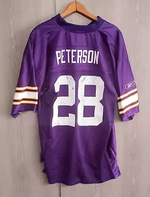 Reebok Minnesota Vikings Adrian Peterson Size L Jersey Equipment • $18.99