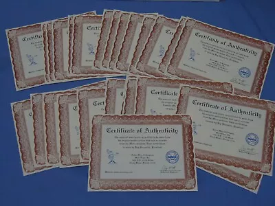 LOT OF 25 Marx Toys 12  Viking Figure Certificates Of Authenticity COAs Horowitz • $13.99