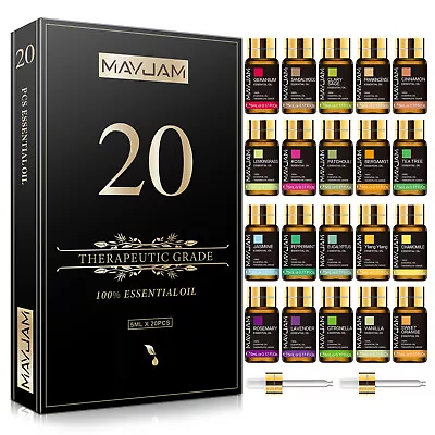 MAYJAM 20Pcs Essential Oils Set Aromatherapy Oils Gift Kit 100% Pure Natural 5ml • $17.99