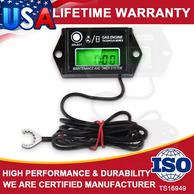 Tiny Tach Digital Hour Meter / Tachometer For Small Gas Spark Engine Motor • $21.89