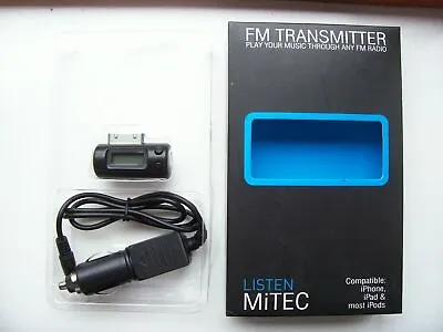 Mitec FM Transmitter For Ipad Iphone And Certain Ipod.  • £6.99