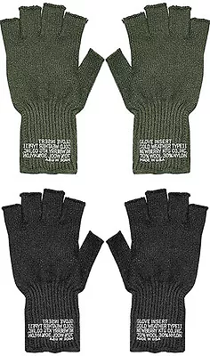 Rothco Fingerless Wool Gloves USA Made • $15.99