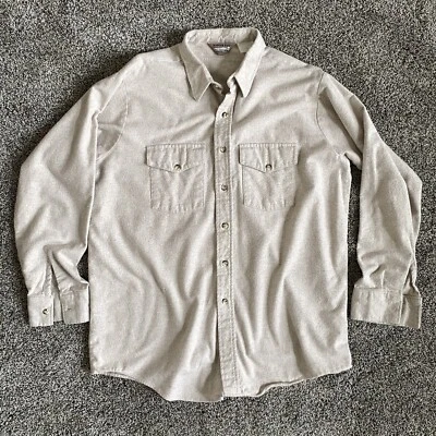 $15 • Buy XL Winter Run USA MADE Chamois Bean Men’s Vtg Button Down Shirt