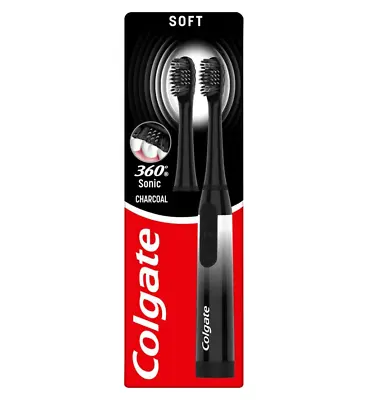  Colgate 360 Sonic Charcoal Infused Battery Toothbrushe New • £12.99