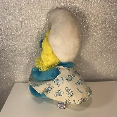 Vtg 1981 Smurfette Doll 11” Peyo Wallace Berrie Plush Figure Smurf 80s Rare • $8.57