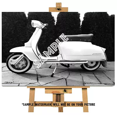 Classic Lambretta Scooter Canvas #37 Retro Scooter Picture Home Decor Wall Art  • £21.99