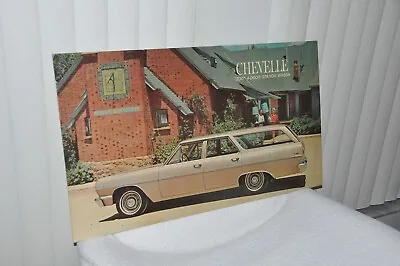 Original 1964 Chevrolet Chevelle  300  Station Wagon Dealer Showroom Poster • $150