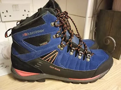 Karrimor Hot Rock Mens Walking Boots Blue Size UK 11 US 12 * • £24.99